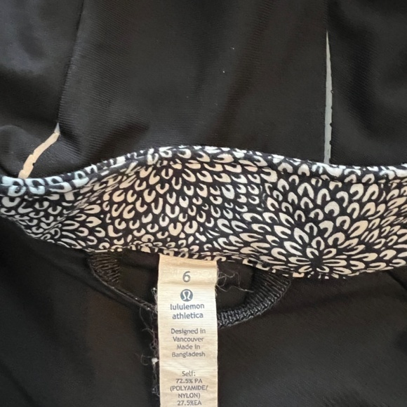 Rare Sz 6 Lululemon Printed Moto Jacket - Picture 5 of 5